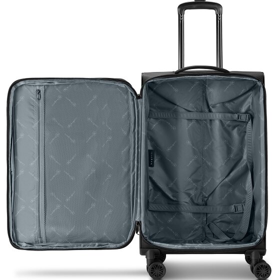 bugatti Valencia Soft 4 ruedas Set de maletas 3 piezas Con fuelle expandible