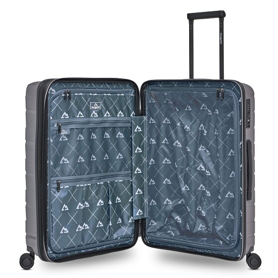 Bergpfeil Trolley de viaje de 4 ruedas M 66 cm con pliegue de expansión
