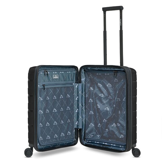 Bergpfeil Travel 4 ruedas Trolley de cabina 55 cm Compartimento para laptop Con fuelle expandible