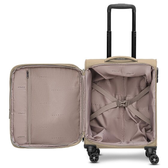 Stratic taska Trolley de cabina de 4 ruedas S 55 cm con pliegue extensible