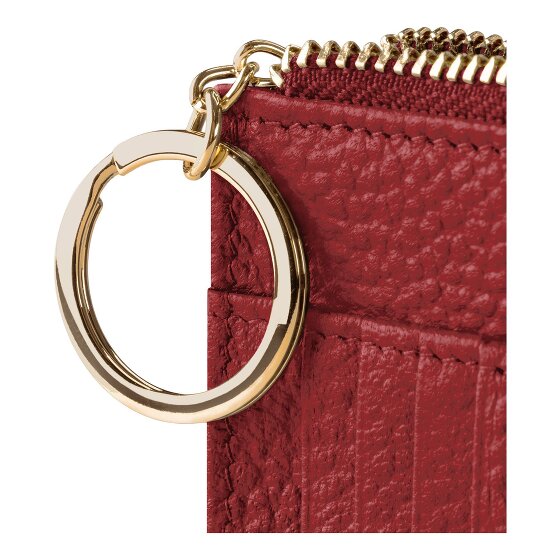 Lazarotti Estuche para llaves de piel Bolonia 11,5 cm con compartimento para etiqueta de aire