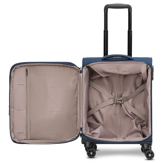 Stratic taska Trolley de cabina de 4 ruedas S 55 cm con pliegue extensible