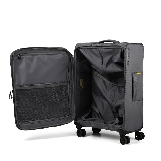 Mandarina Duck Zephyr 4 ruedas Carrito M 67 cm con pliegue de expansión