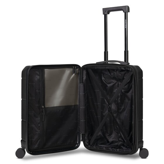 Police London 4 ruedas Trolley de cabina 55 cm Compartimento para laptop Con fuelle expandible