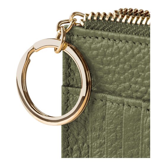 Lazarotti Estuche para llaves de piel Bolonia 11,5 cm con compartimento para etiqueta de aire