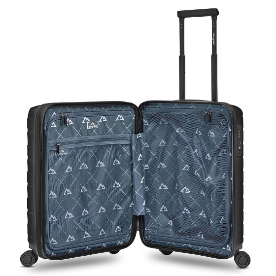 Bergpfeil Trolley de cabina de viaje de 4 ruedas S 55 cm con pliegue de expansión