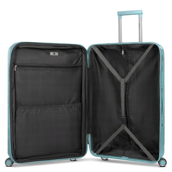 Franky London 4 ruedas Carrito L 74 cm con pliegue de expansión