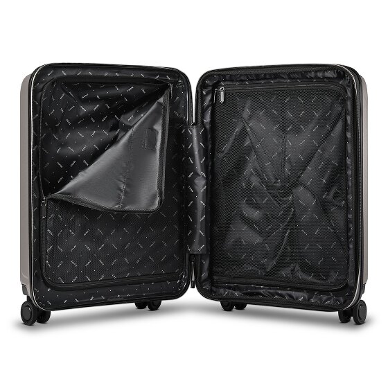 Redolz Essentials14 Juego de maletas de 4 ruedas Beautycase 4pcs con compartimento para portátil plegable expansible