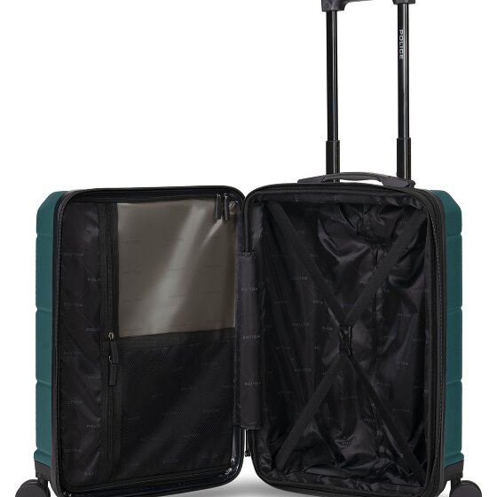 Police London 4 ruedas Trolley de cabina 55 cm Compartimento para laptop Con fuelle expandible