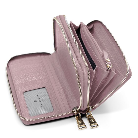 Lazarotti Billetero Bologna Piel XL Doble Cremallera RFID 20 cm