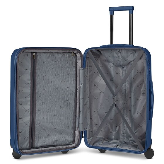 d&n South Dakota 4 ruedas Juego de maletas 3 piezas con pliegue de expansión