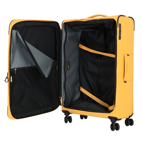 Mandarina Duck Eco Coated 4 ruedas Carrito L 78 cm con pliegue de expansión