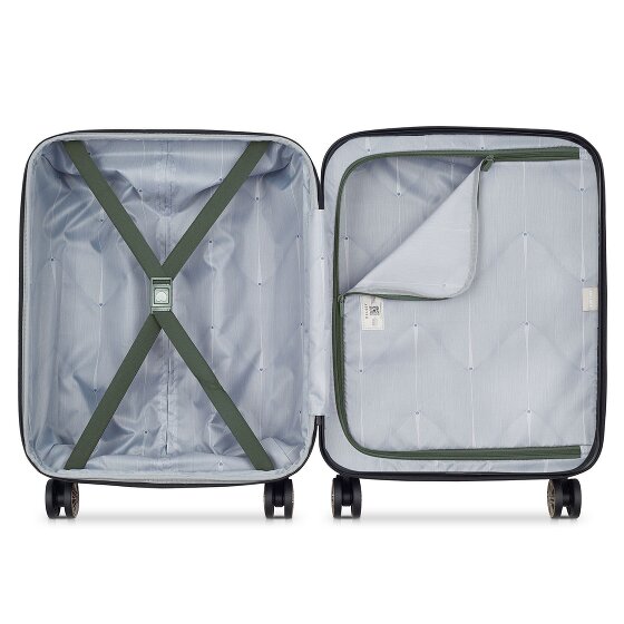 Delsey Paris Meteor 4 ruedas Carro de la cabina 55 cm con pliegue de expansión
