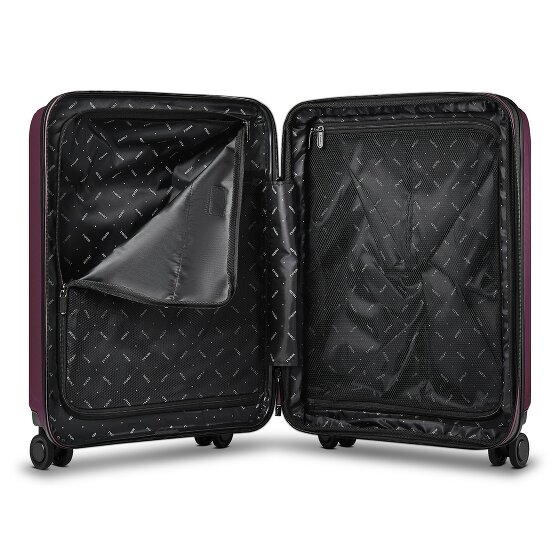 Redolz Essentials14 Juego de maletas de 4 ruedas Beautycase 4pcs con compartimento para portátil plegable expansible