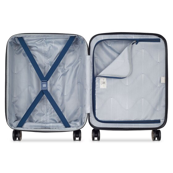 Delsey Paris Meteor 4 ruedas Carro de la cabina 55 cm con pliegue de expansión