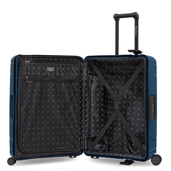 Redolz Essentials 15 Juego de maletas de 4 ruedas de 3 piezas con cierre de tres puntos