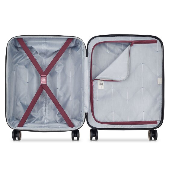 Delsey Paris Meteor 4 ruedas Carro de la cabina 55 cm con pliegue de expansión