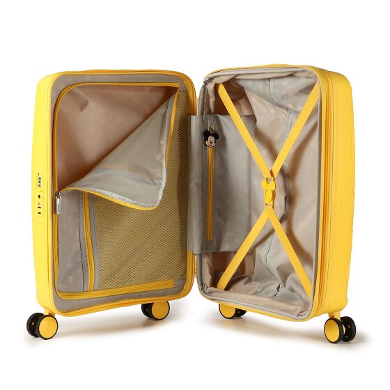 American Tourister Mickey Magic 4 ruedas Carro de la cabina 55 cm con pliegue de expansión