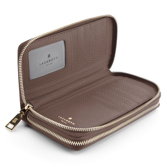 Lazarotti Billetero Bologna Piel XL Doble Cremallera RFID 20 cm
