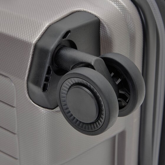 Pactastic Colección 01 Juego de maletas de 4 ruedas, 3 piezas, con pliegue extensible