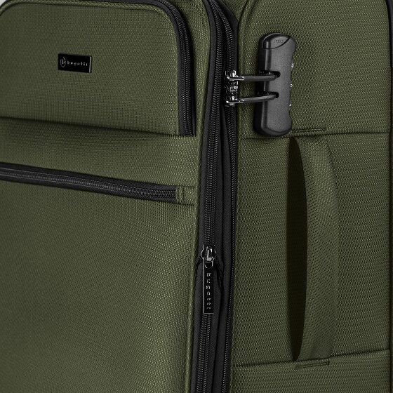 bugatti Valencia Soft 4 ruedas Juego de maletas 3 piezas con pliegue de expansión