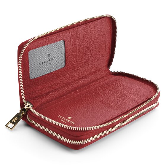 Lazarotti Billetero Bologna Piel XL Doble Cremallera RFID 20 cm