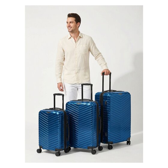 Redolz Essentials 18 4 ruedas Juego de maletas 3 piezas con pliegue de expansión