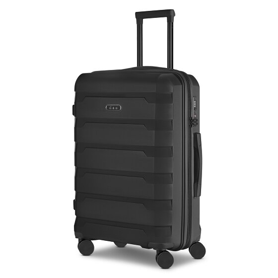 d&n South Dakota 4 ruedas Juego de maletas 3 piezas con pliegue de expansión