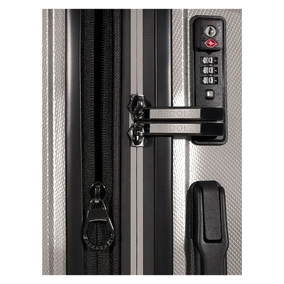 Redolz Juego de maletas Essentials 14 de 4 ruedas Compartimento para portátil de 2 piezas con pliegue extensible