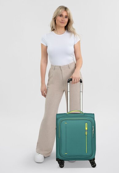 American Tourister Cloudrider 4 ruedas Carro de la cabina S 55 cm con pliegue de expansión