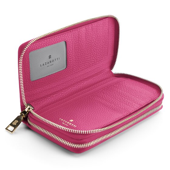 Lazarotti Billetero Bologna Piel XL Doble Cremallera RFID 20 cm