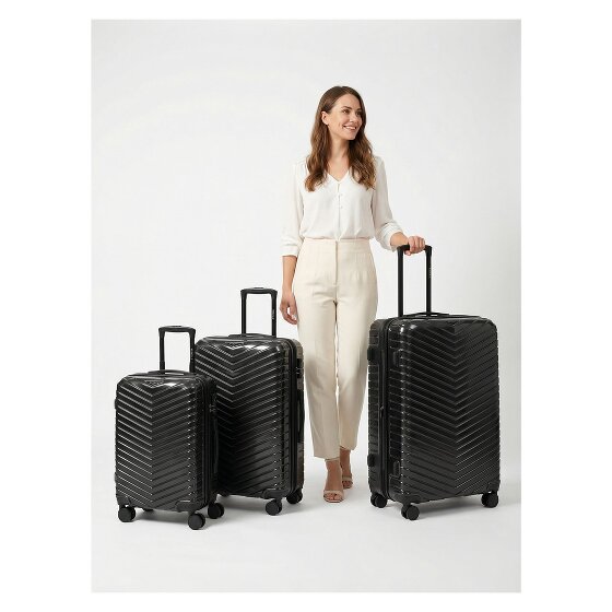 Redolz Essentials 18 4 ruedas Juego de maletas 3 piezas con pliegue de expansión