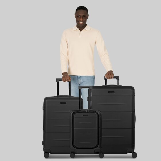 Police London 4 ruedas Juego de maletas 3 piezas con pliegue de expansión