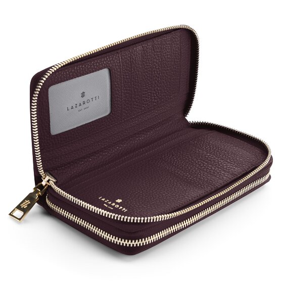Lazarotti Billetero Bologna Piel XL Doble Cremallera RFID 20 cm