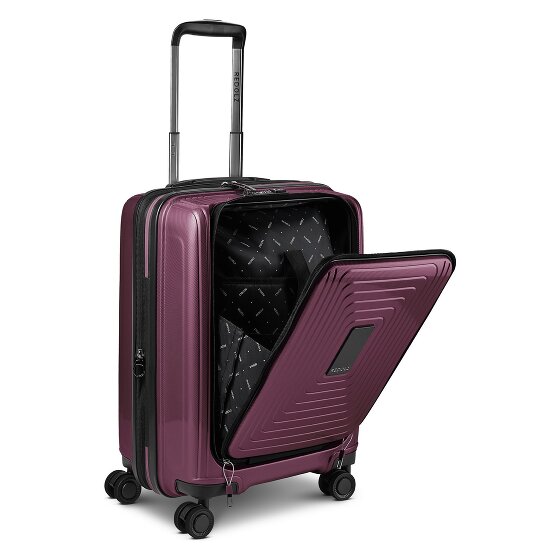 Redolz Essentials14 Juego de maletas de 4 ruedas Beautycase 4pcs con compartimento para portátil plegable expansible