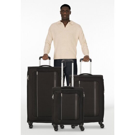 American Tourister Blazing Ride 4 ruedas Juego de maletas 3 piezas con pliegue de expansión