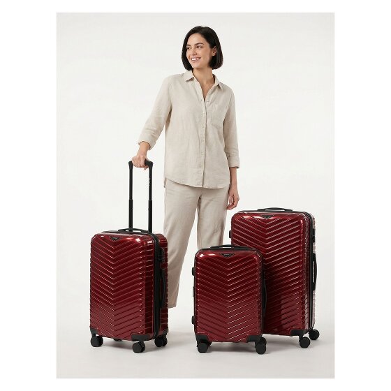 Redolz Essentials 18 4 ruedas Juego de maletas 3 piezas con pliegue de expansión