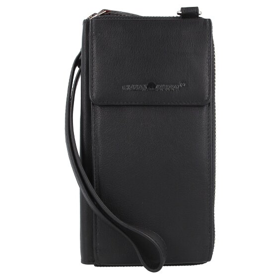 Greenburry Funda de napa para teléfono móvil RFID de 8 cm