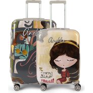 Anekke Muse 4 ruedas Juego de maletas 2 piezas con pliegue de expansión Foto del producto