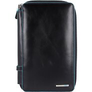 Piquadro Estuche de viaje cuadrado azul de piel 14 cm Foto del producto