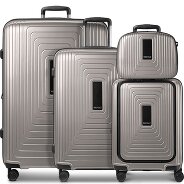 Redolz Essentials14 Juego de maletas de 4 ruedas Beautycase 4pcs con compartimento para portátil plegable expansible Foto del producto