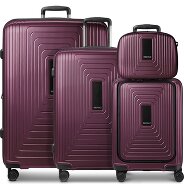 Redolz Essentials14 Juego de maletas de 4 ruedas Beautycase 4pcs con compartimento para portátil plegable expansible Foto del producto