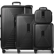 Redolz Essentials14 Juego de maletas de 4 ruedas Beautycase 4pcs con compartimento para portátil plegable expansible Foto del producto
