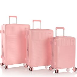 Heys Pastel 4 ruedas Juego de maletas 3 piezas con pliegue de expansión  Modelo 2