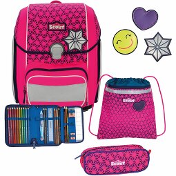 Scout Genius Neon Safety DIN Juego de mochilas escolares 4 piezas  Modelo 2