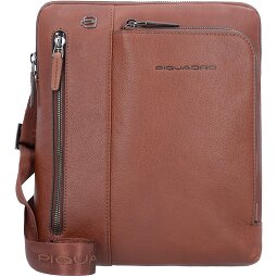 Piquadro Bolso cuadrado negro de cuero 24 cm  Modelo 1