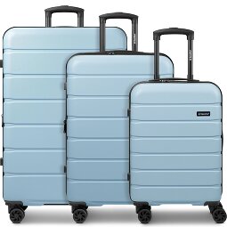 Saxoline Miami 4 ruedas Juego de maletas 3 piezas con pliegue de expansión  Modelo 2