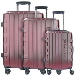 bugatti Galatea 4 Roll Suitcase Set 3pcs.  Modelo 1
