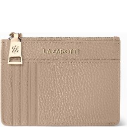 Lazarotti Bolonia Llavero de cuero Tarjetero de cuero de 11,5 cm con compartimento para etiqueta de aire  Modelo 12