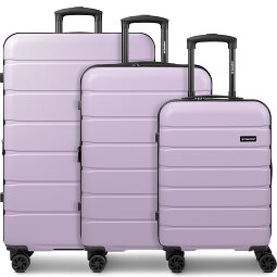 Saxoline Miami 4 ruedas Juego de maletas 3 piezas con pliegue de expansión  Modelo 3